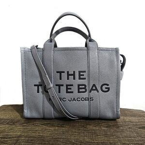 Marc Jacobs The Tote Bag gray leather tote